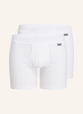 Schiesser Bokserki Cotton Essentials, 2 Szt. weiss