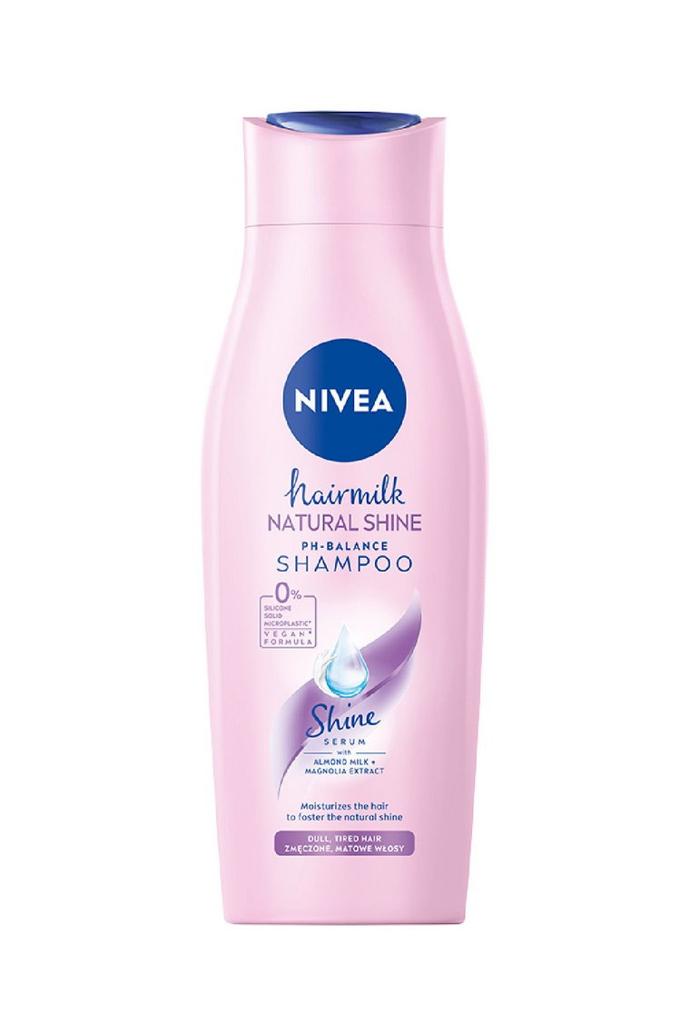 Nivea Hairmilk Natural Shine szampon do włosów wzmacniający 400 ml
