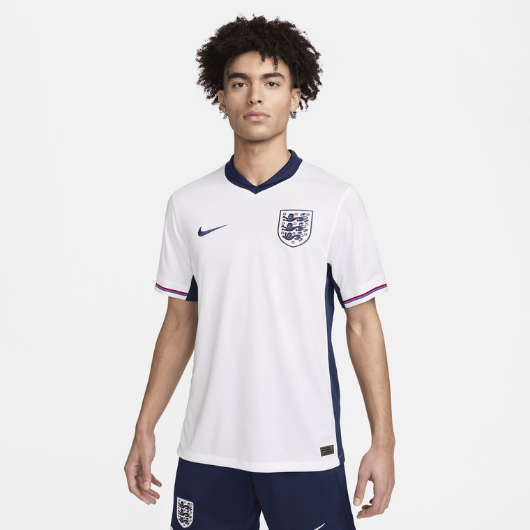 Męska koszulka piłkarska Nike Dri-FIT Anglia (drużyna męska) Stadium 2024/25 (wersja domowa)  replika - Biel