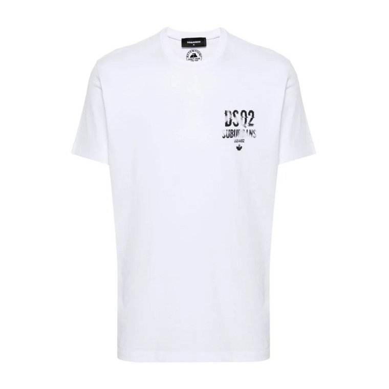 Cool Fit Tee - Białe T-shirty i Pola Dsquared2