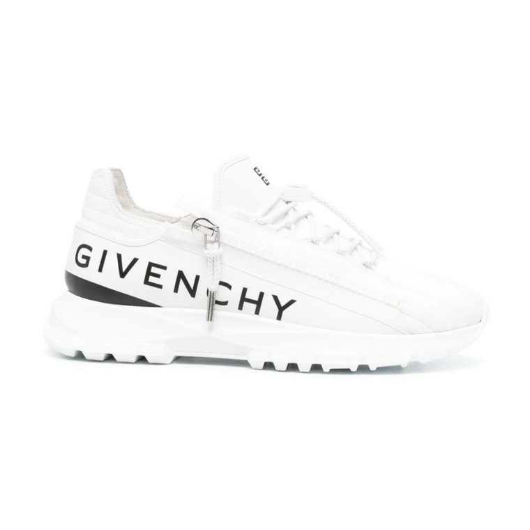 Białe Skórzane Sneakersy z Logo Givenchy