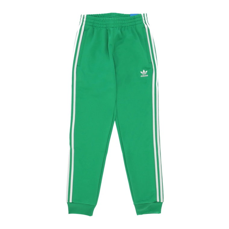 Klasyczne Zielono/Białe Spodnie Streetwear Adidas