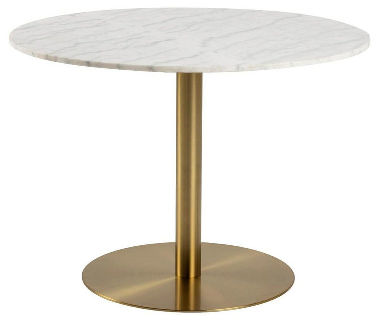 Stół MIA HOME Marble, biały, 75x105x105 cm