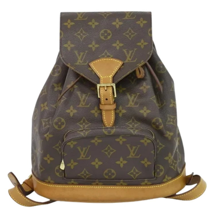 Używany Brązowy Plecak Louis Vuitton z Kanwy Louis Vuitton Vintage