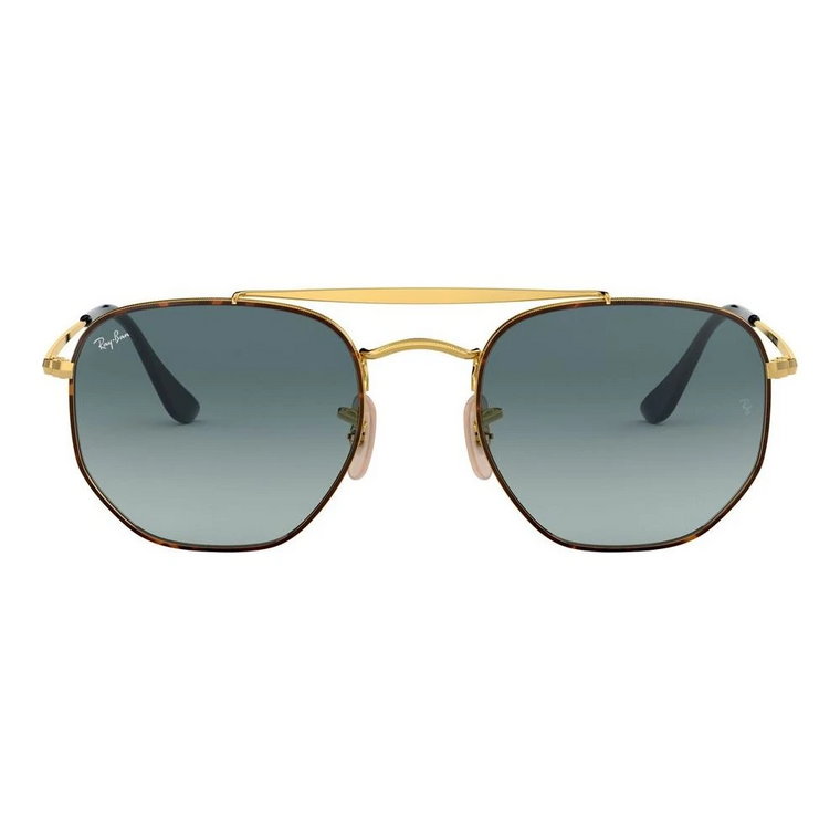 Marshal Sunglasses in Gold Havana/Blue Shaded Ray-Ban