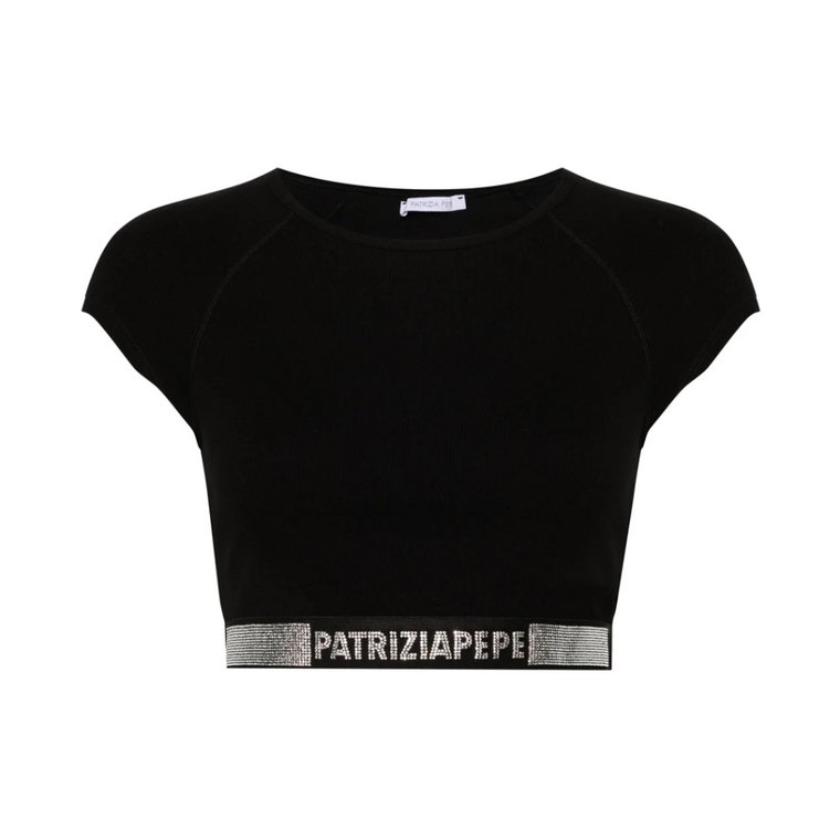 Czarny zestaw T-shirt i Polo Patrizia Pepe