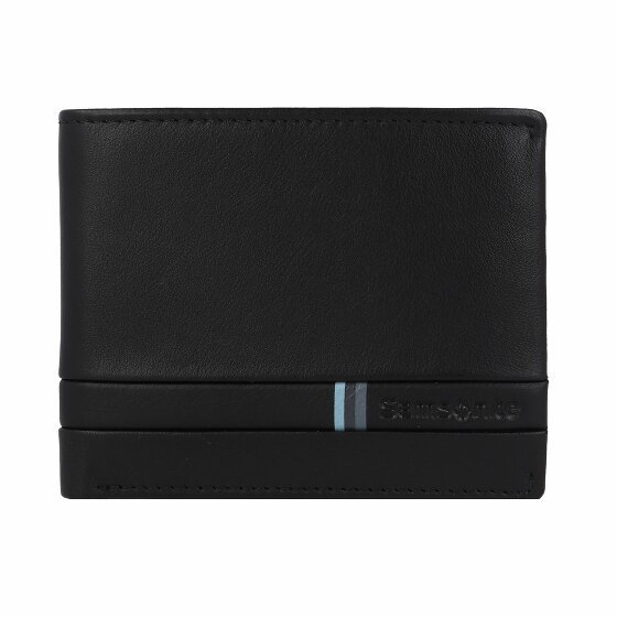 Samsonite Flagowy SLG Portfel RFID skórzany 10,5 cm black