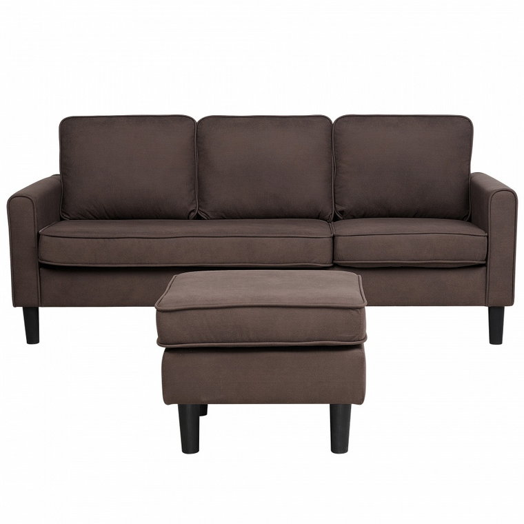 Sofa z otomaną AVESTA brązowa kod: B154035