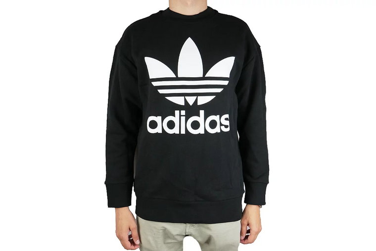 Adidas Originals Trefoil Over Crew CW1236, Męskie, Czarne, bluzy, bawełna, rozmiar: M