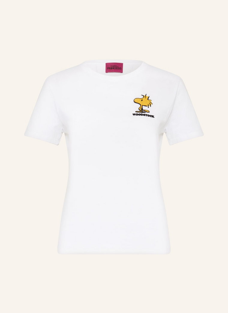 Frogbox T-Shirt Z Obszyciem Ozdobnymi Kamykami weiss