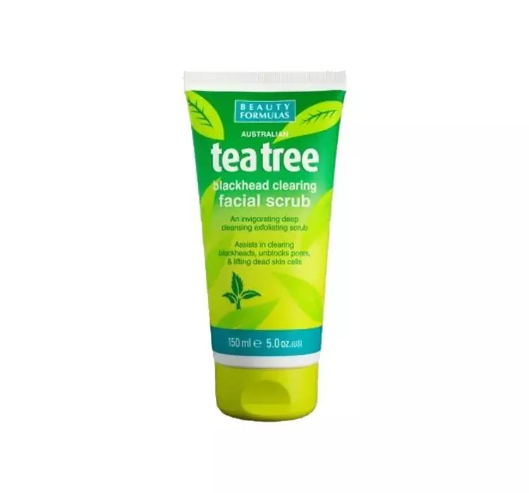 BEAUTY FORMULAS TEA TREE OCZYSZCZAJĄCY PEELING DO TWARZY 150ML