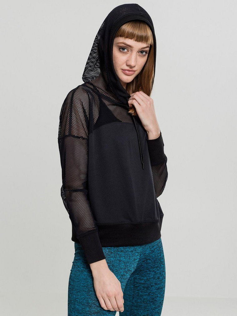 Ladies Mesh Hoody Black TB2027