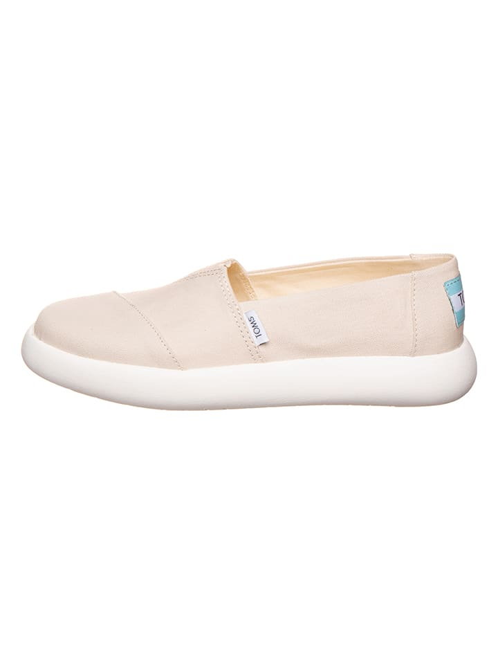 TOMS Slippersy w kolorze kremowym