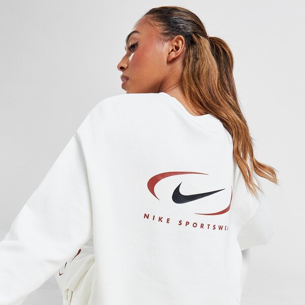 NIKE BLUZA NSW PHNX FLC OS CREW PRNT SW