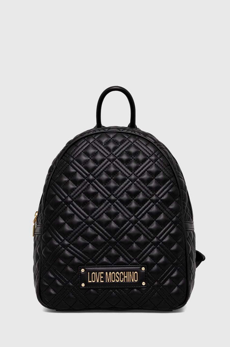 Love Moschino plecak damski kolor czarny mały gładki