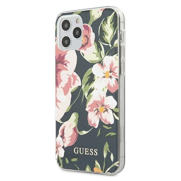 Guess GUHCP12LIMLFL03 iPhone 12 Pro Max 6,7" granatowy/navy N3 Flower Collection