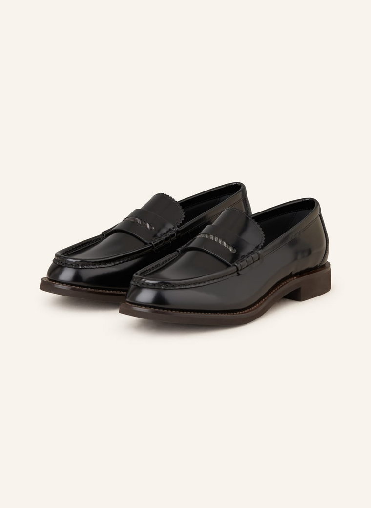 Brunello Cucinelli Penny Loafers schwarz