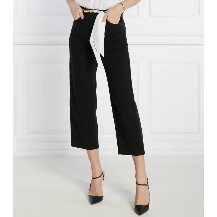 Elisabetta Franchi Jeansy | Cropped Fit | high waist