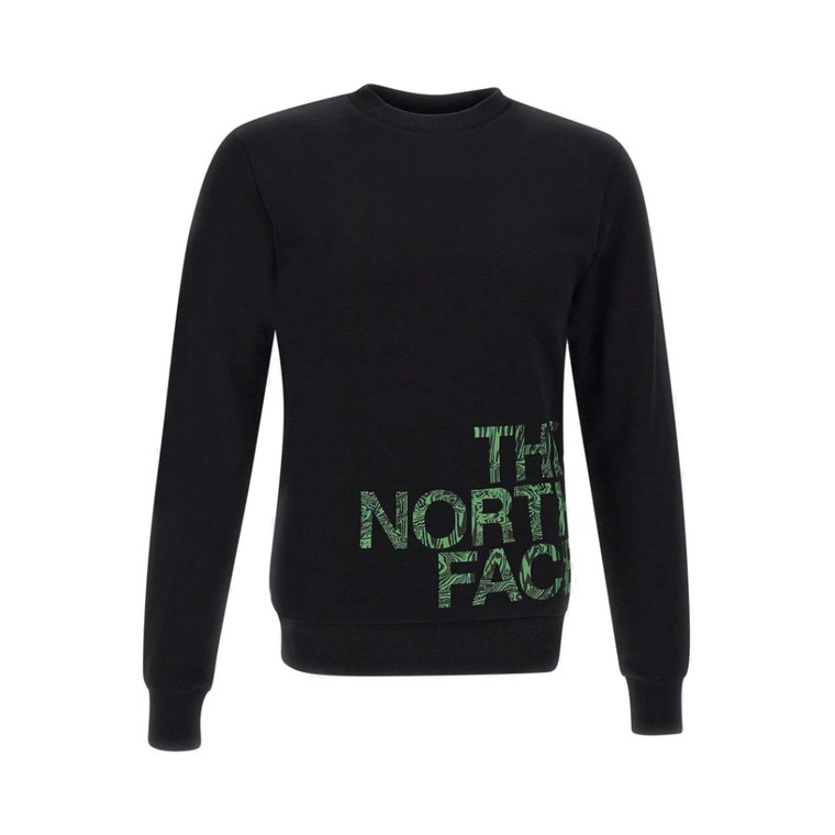 Czarne Swetry z Logo Crew The North Face