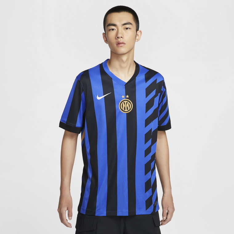 Męska koszulka piłkarska Nike Dri-FIT Inter Mediolan Stadium 2024/25 (wersja domowa)  replika - Niebieski