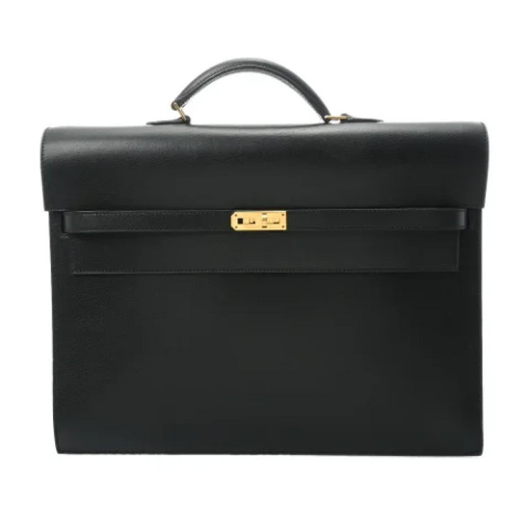 Pre-owned Leather briefcases Hermès Vintage