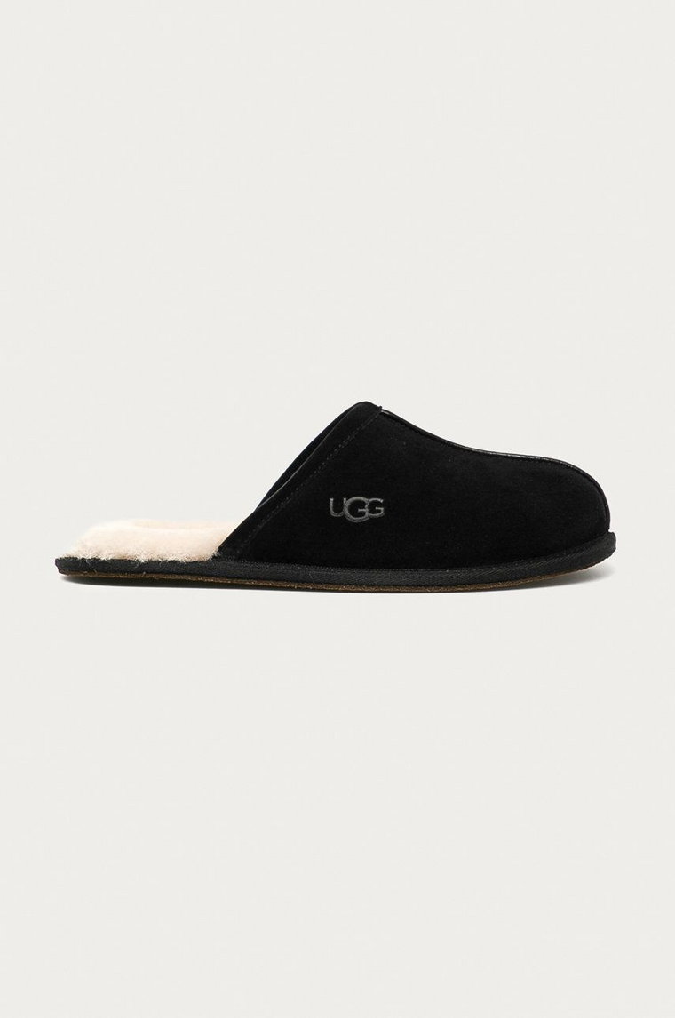 UGG - Kapcie zamszowe Scuff 1101111.BLK-BLACK