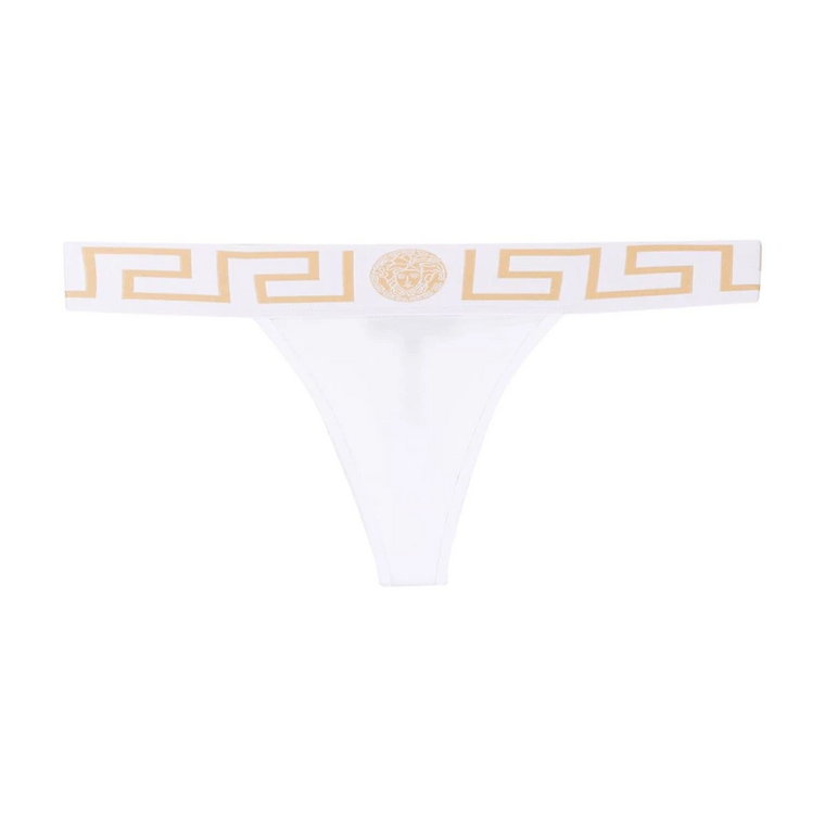 Biała Greca Detail Thong Versace