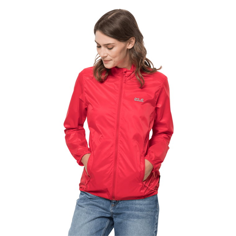 Kurtka damska PACK & GO WINDSHELL W tulip red - XL