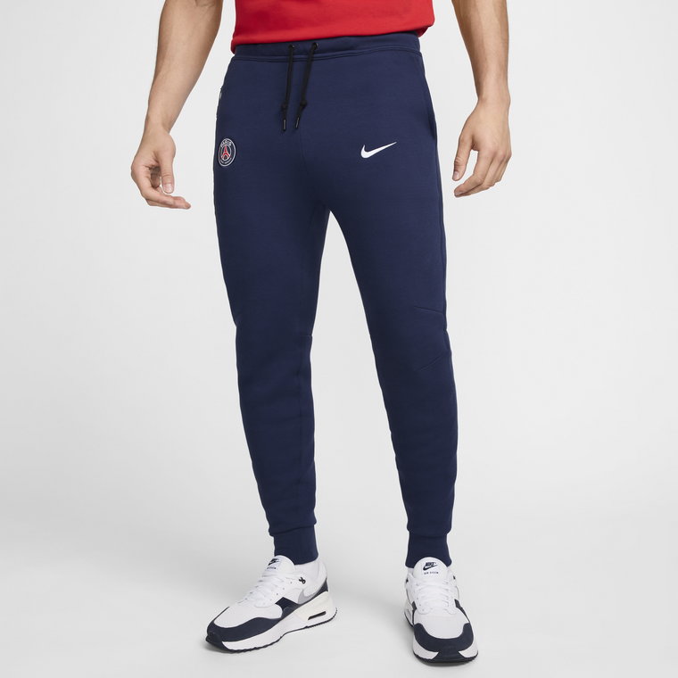 Męskie joggery piłkarskie Nike Paris Saint-Germain Tech Fleece - Niebieski