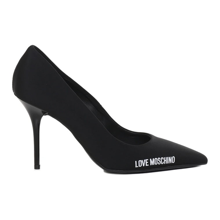 Klasyczne Glamour Pumps z Półokrągłym Noskiem Love Moschino