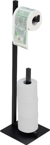 Loftowy stojak z uchwytem na papier toaletowy - Korex