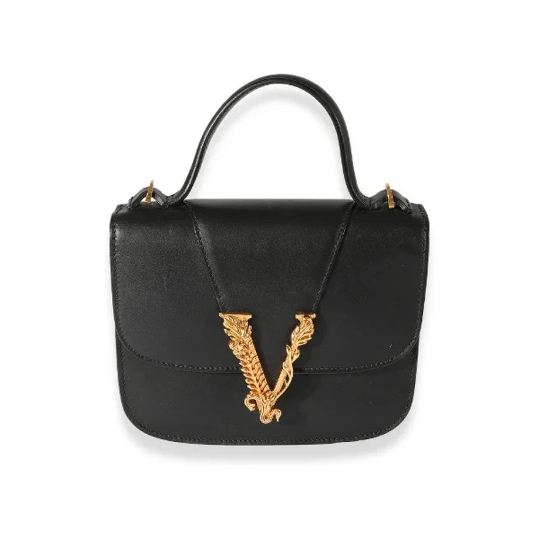 Pre-owned Leather handbags Versace Pre-owned
