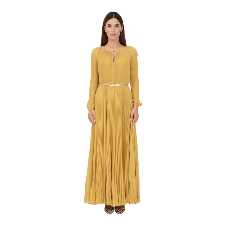 Długa żółta sukienka dla kobiet Max Mara