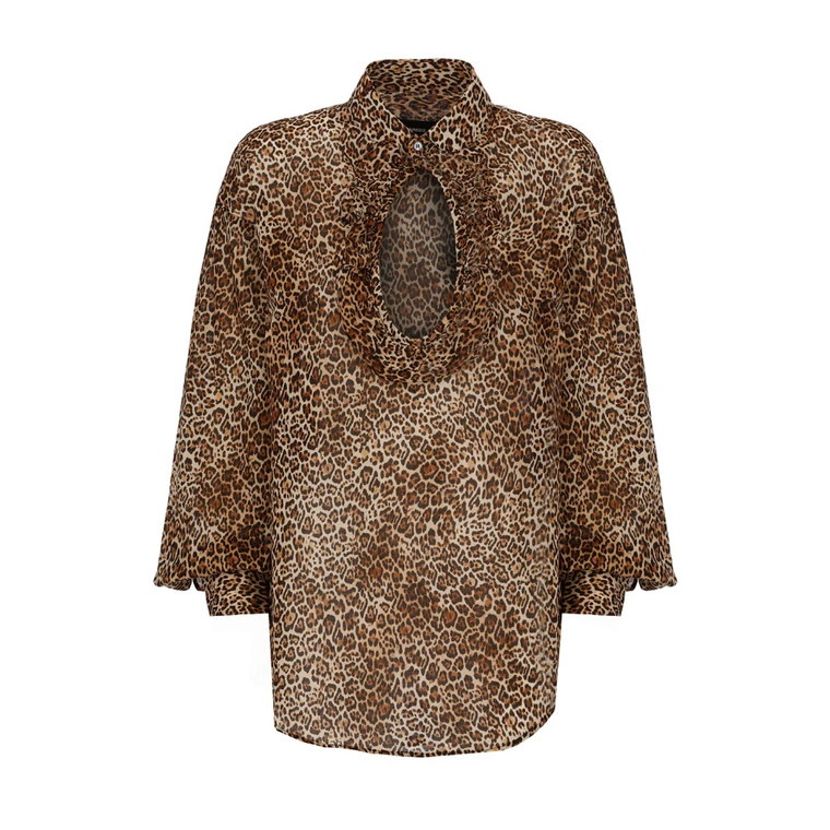 Wielokolorowa Bluzka Animalier Dsquared2