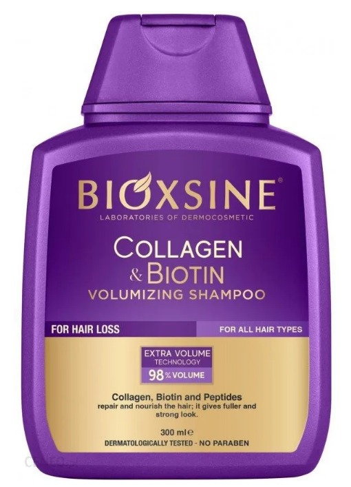 Bioxsine Collagen & Biotin - Szampon dodający włosom objętości 300ml
