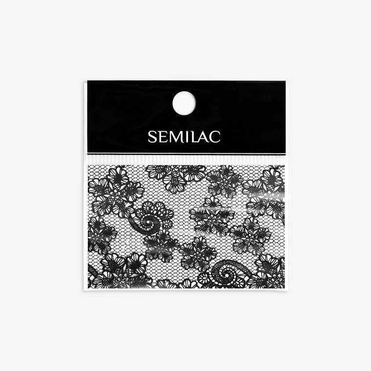 24 Semilac Folia transferowa Black Lace