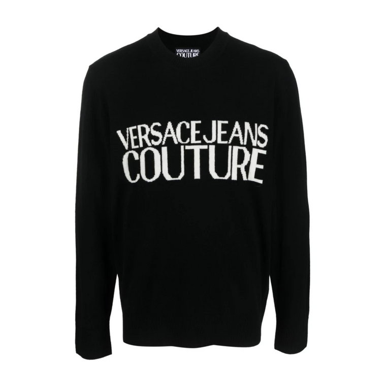Czarne Swetry - Stylowy Design Versace Jeans Couture
