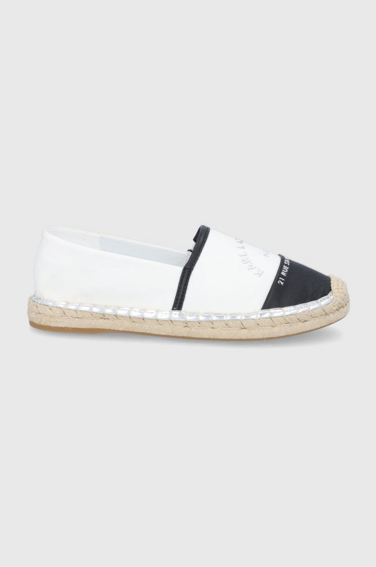 Karl Lagerfeld espadryle KAMINI KL80108A.910 kolor biały