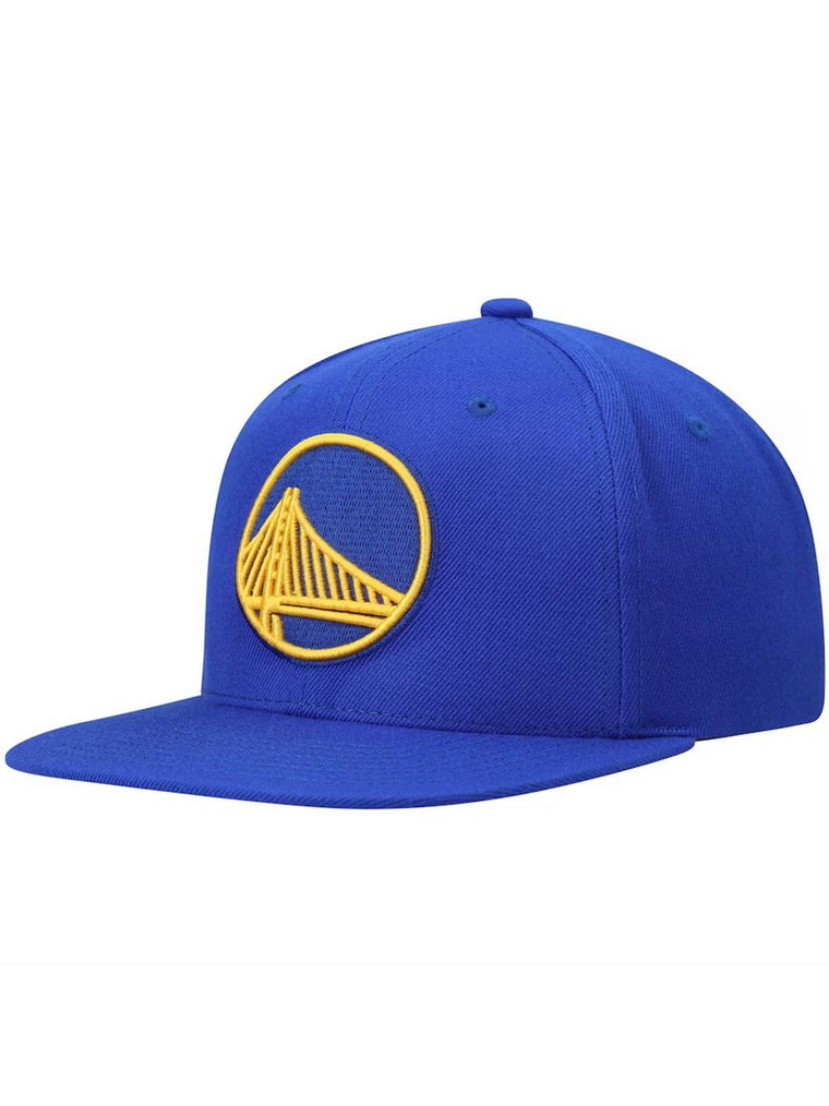 Czapka Snapback Golden State Warriors NBA Niebieska Mitchell & Ness Team Ground 2.0