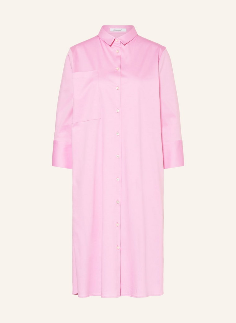 Soluzione Sukienka Koszulowa Z Rękawami 3/4 pink