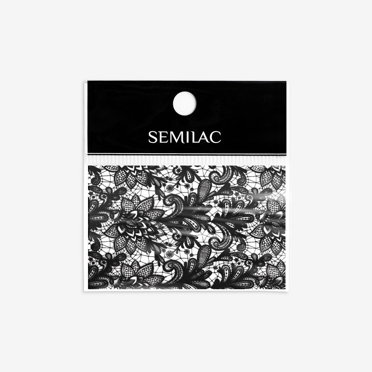 25 Semilac Folia transferowa Black Lace