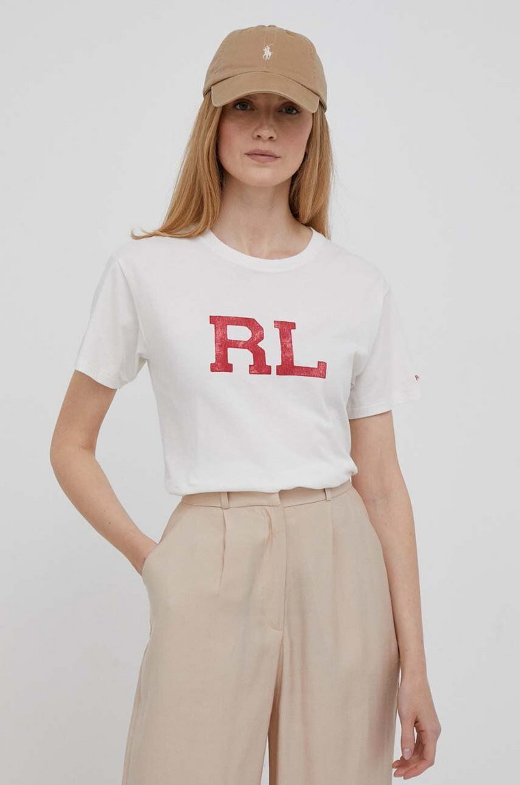 Polo Ralph Lauren t-shirt bawełniany kolor biały