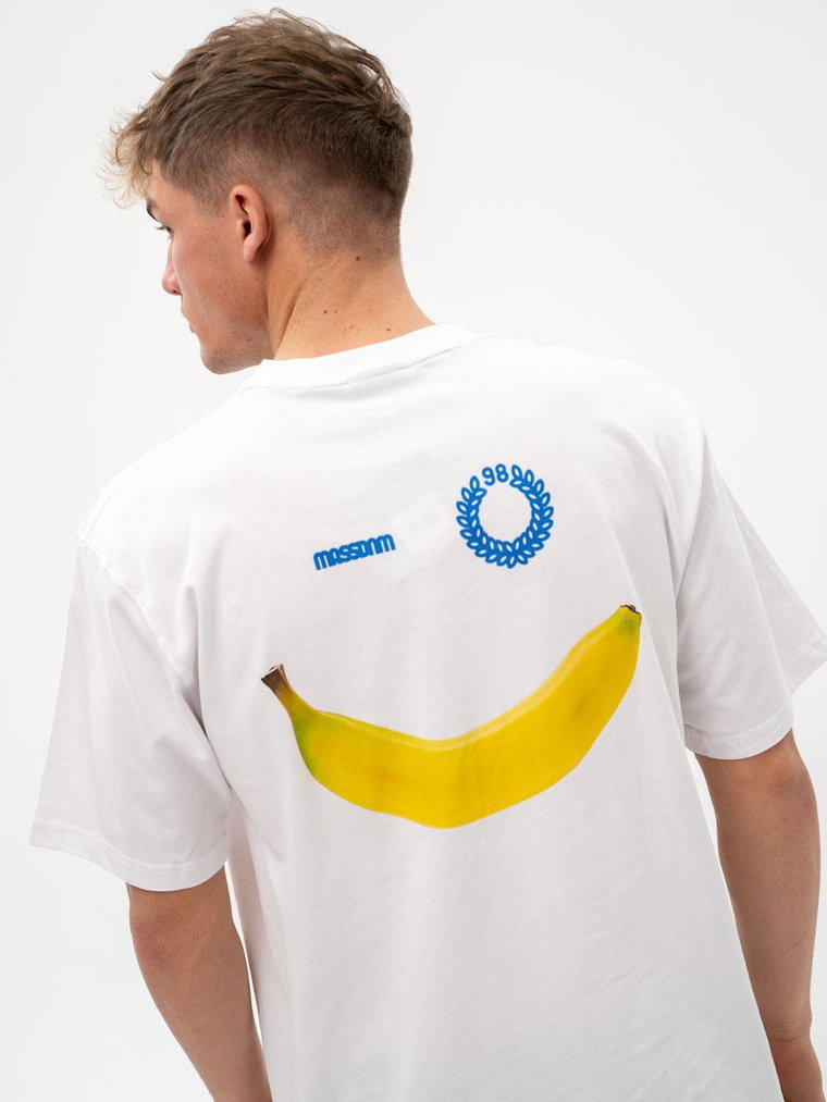 Koszulka Z Krótkim Rękawem Męska Biała Mass Chiquita