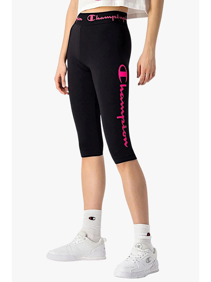 Champion Legginsy w kolorze czarnym