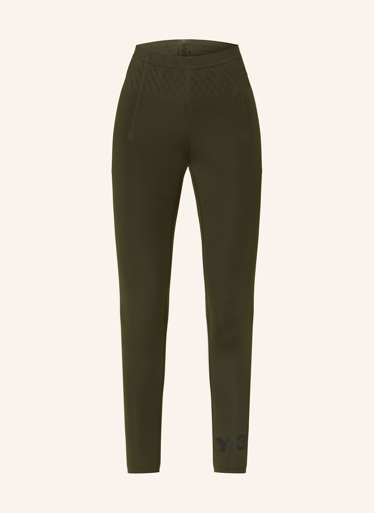 Y-3 Legginsy Do Biegania Running gruen