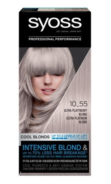 SYOSS farba 10-55 ultrapopielaty blond