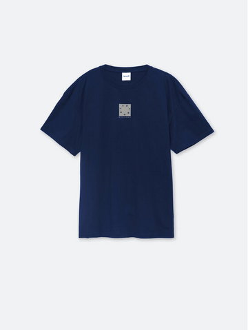 T-Shirt SP22-TSM103 Niebieski Relaxed Fit