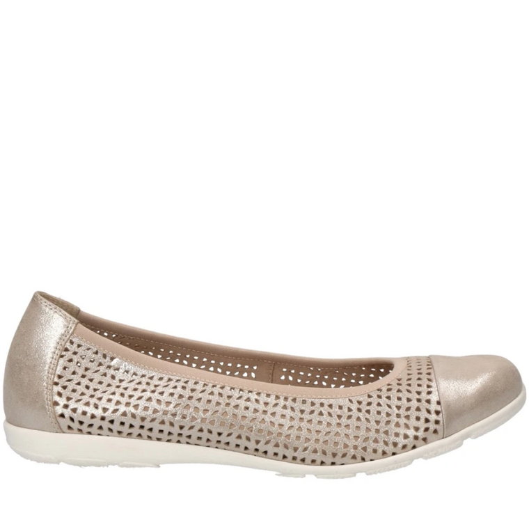 taupe casual closed shoes Caprice