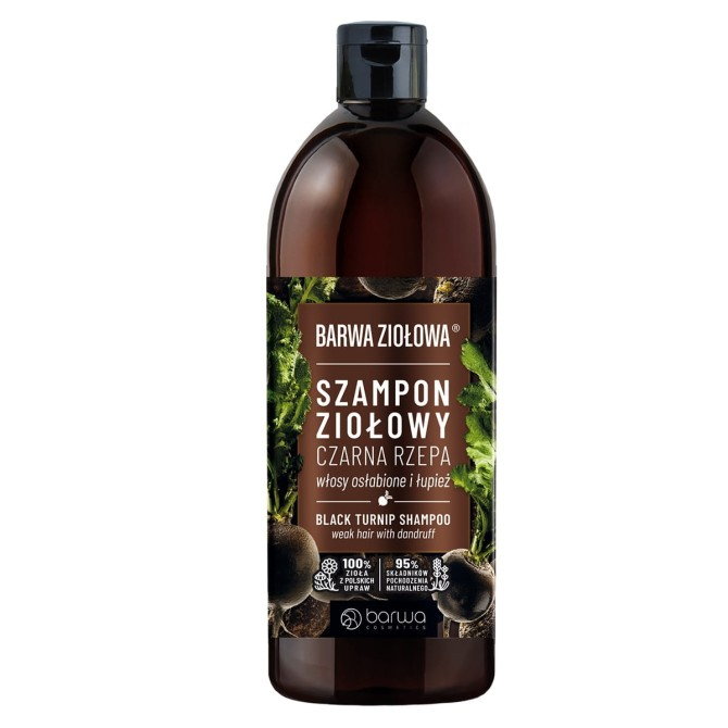 Barwa Szampon ziołowy do włosów osłabionych i z łupieżem Czarna Rzepa 480ml