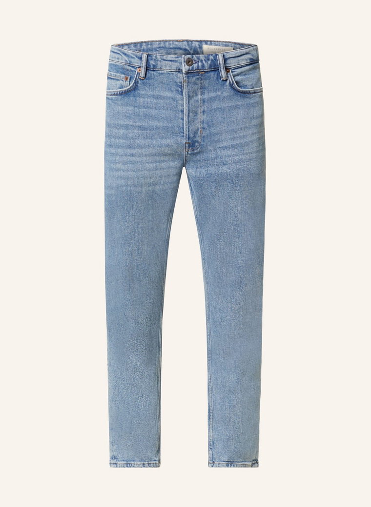 Allsaints Jeansy Dean Cropped Fit blau